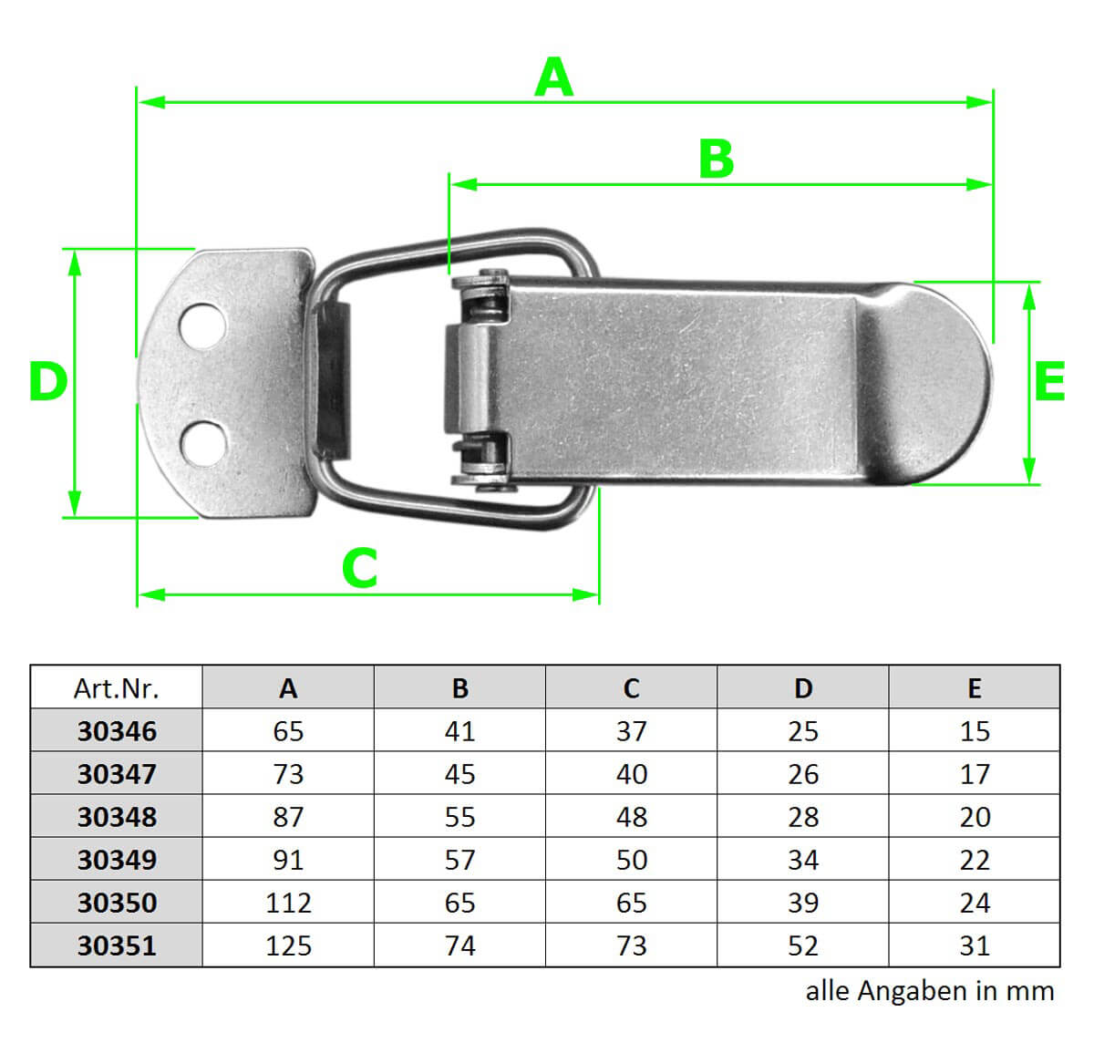 30346_bis_30351_1a Edelstahl Spannverschlüsse