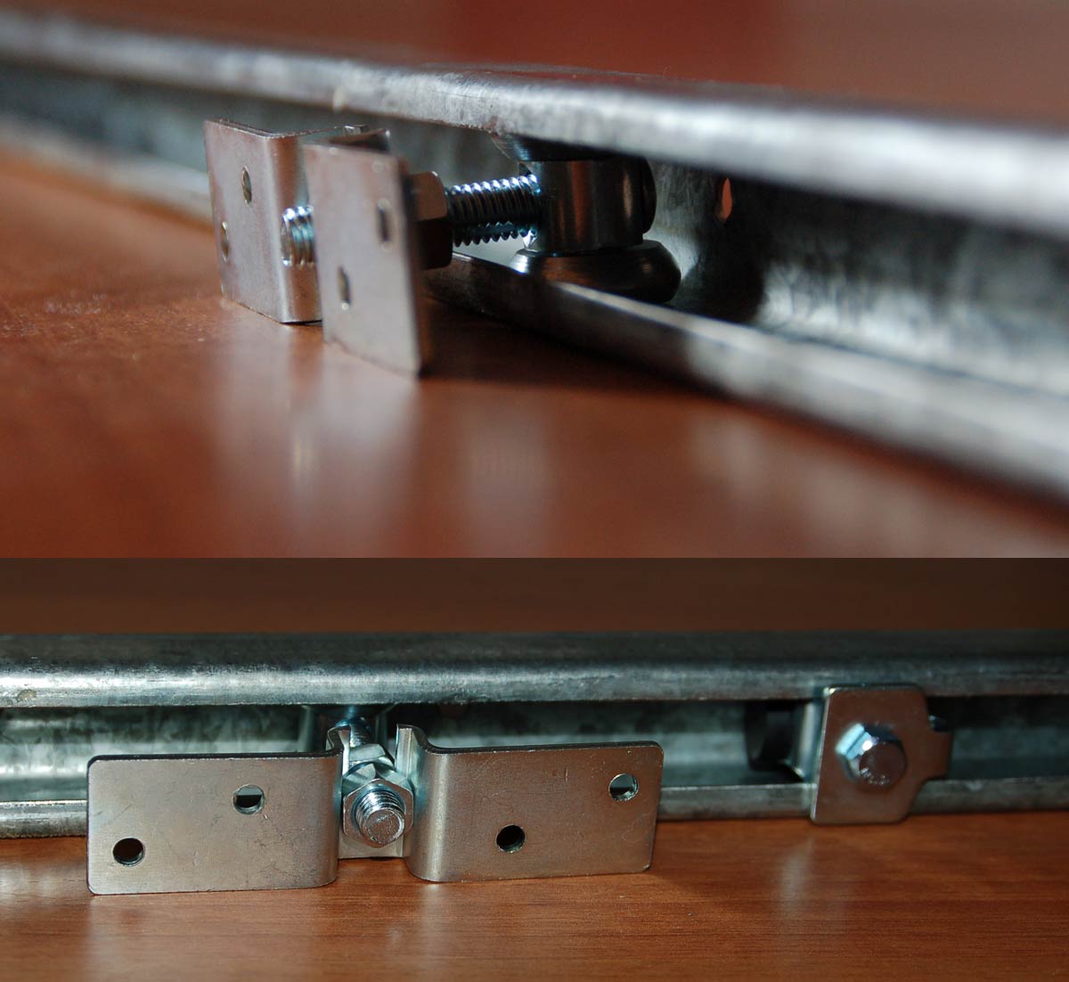 Laufschiene Alu 2 m + Beschlagset bis 100 kg