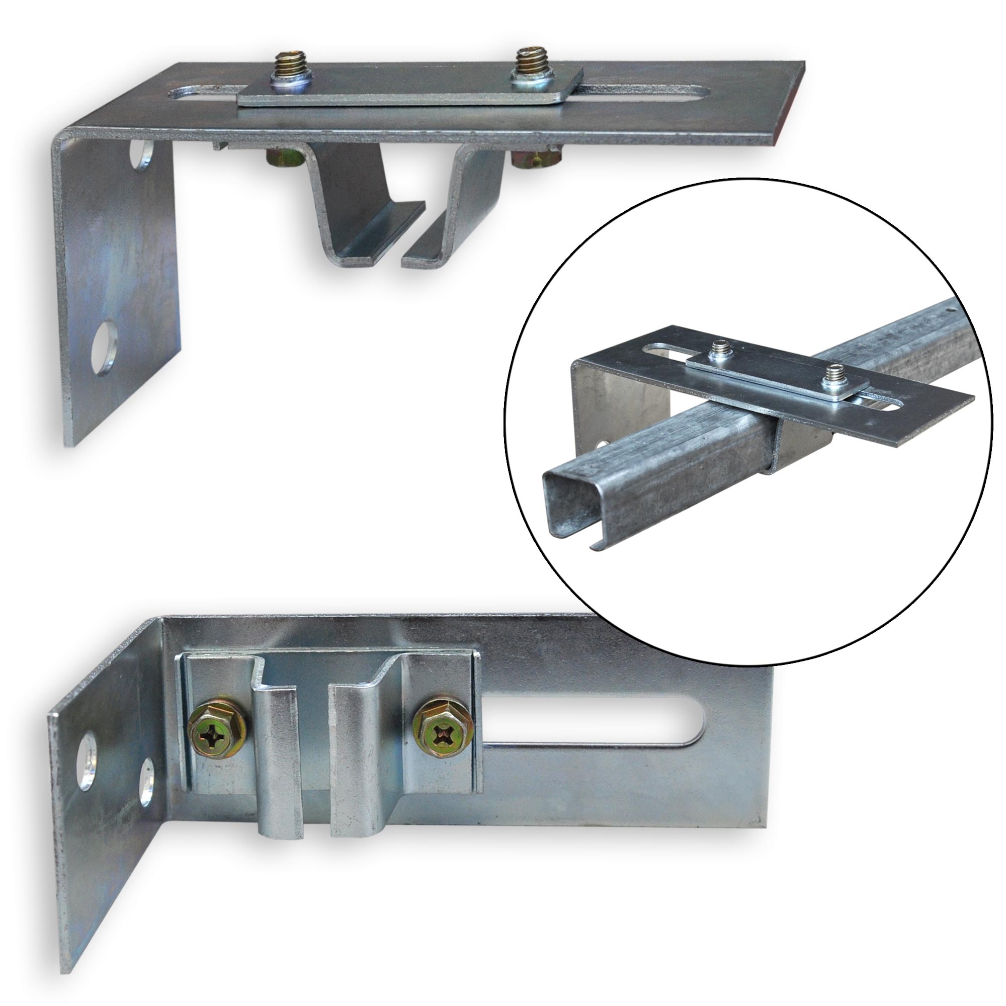 30108_30197_galerie Wandhalterung für Deckenlaufschienen, variabel einstellbar