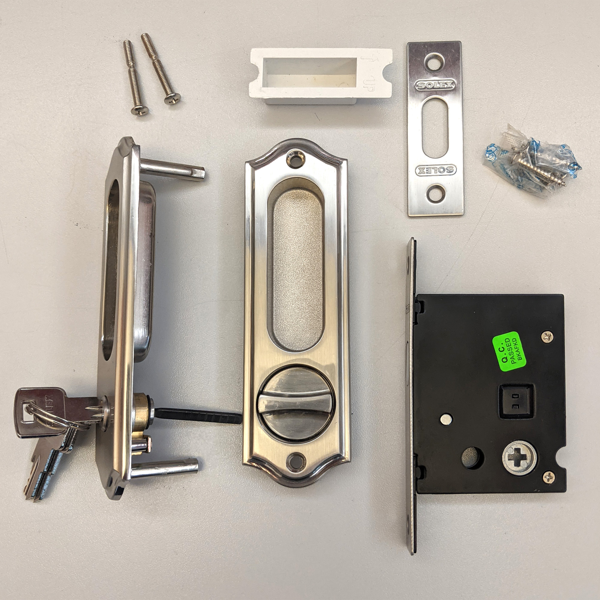 30390_1e Schloss für Schiebetüren - geschwungene Form