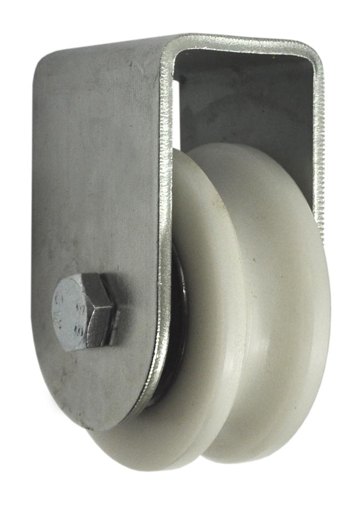 Nylon Torrolle Ø 75 mm mit Stützbock