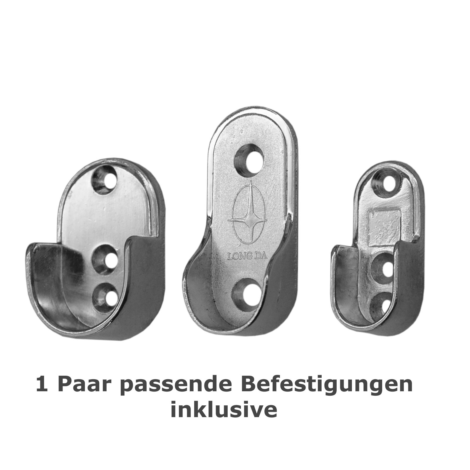 befestigungen Edelstahlrohr / Kleiderstange