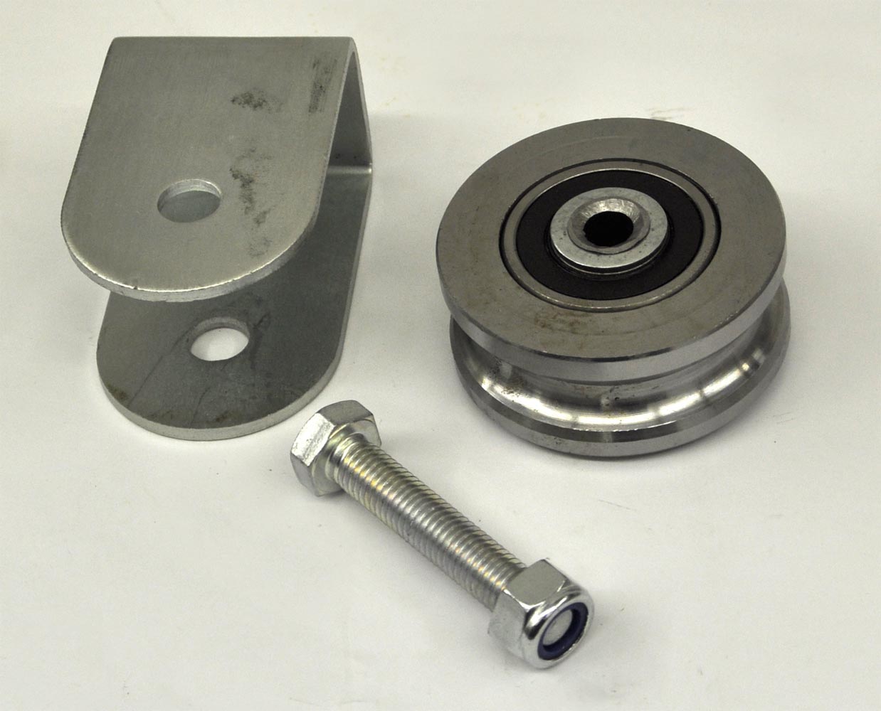 30200_30064_1b 3m Schiene Rundprofil + Stahlrollen Ø 76mm