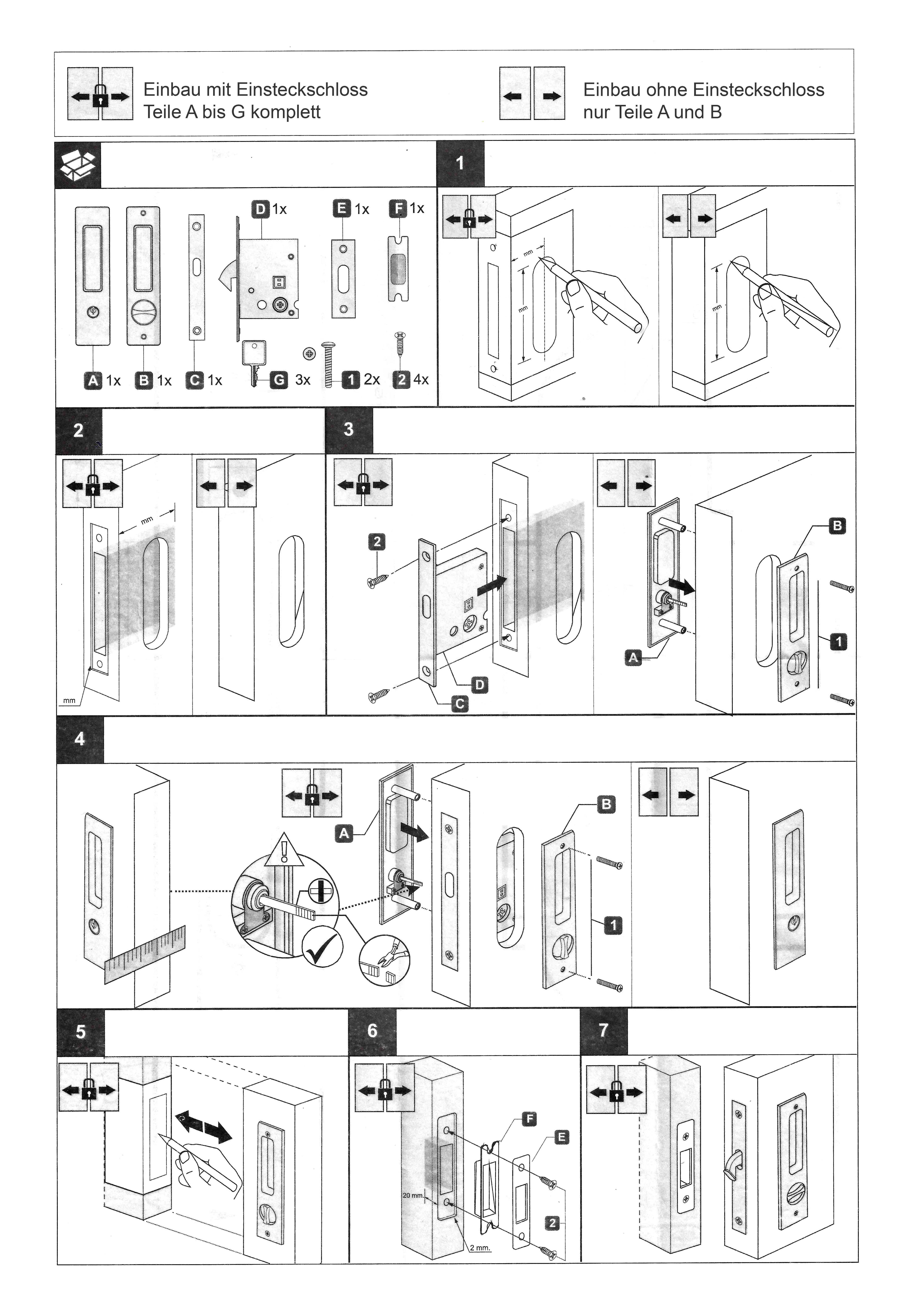 30390_einbau01zbiqrP57idkmt Schloss für Schiebetüren - geschwungene Form