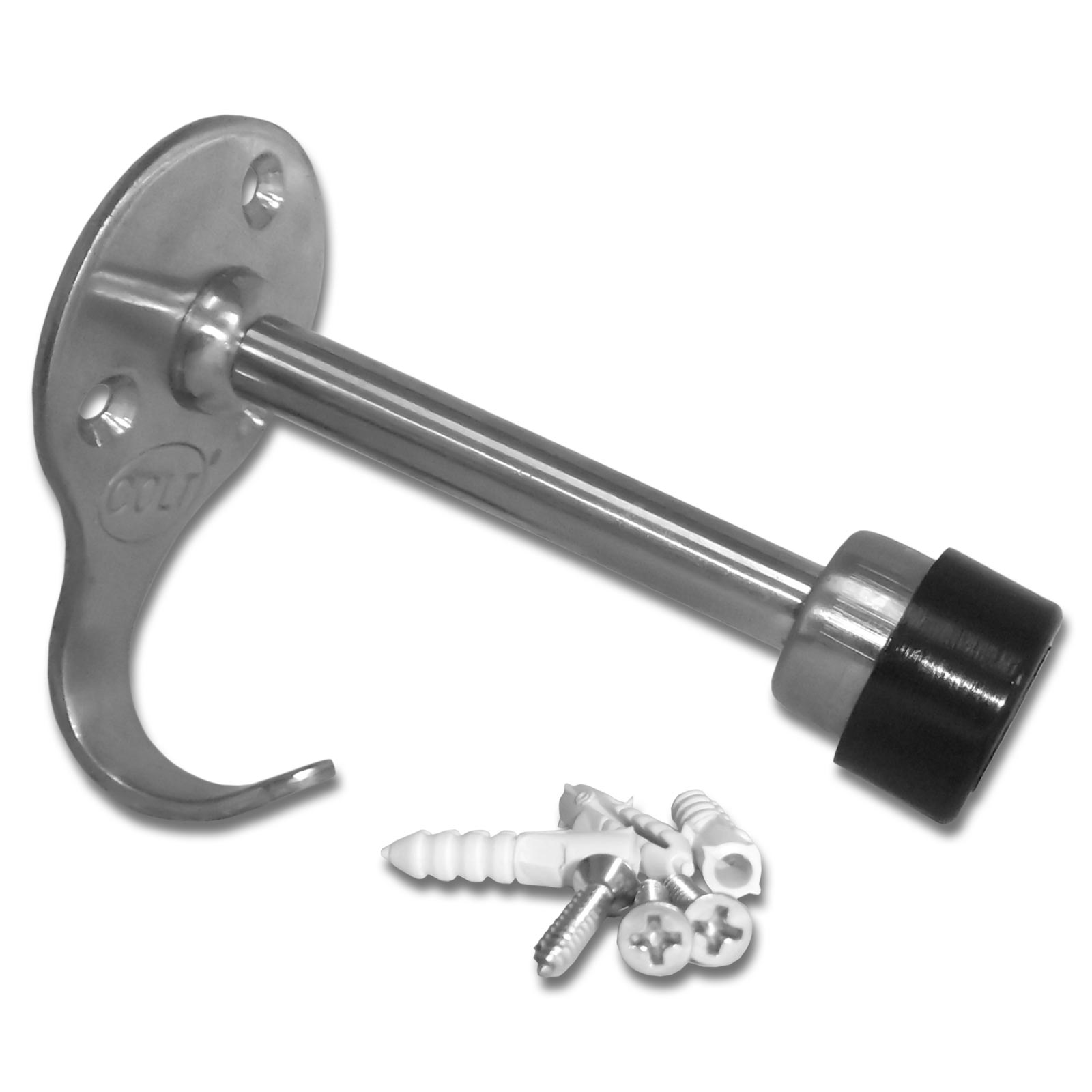 30013_galerie Türstopper mit (Kleider)Haken, für Wandmontage