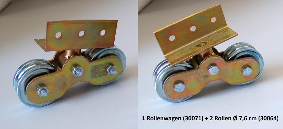 30071_30064_set_montage Tandem Rollenwagen mit 2 Torrollen Ø 7,6 cm
